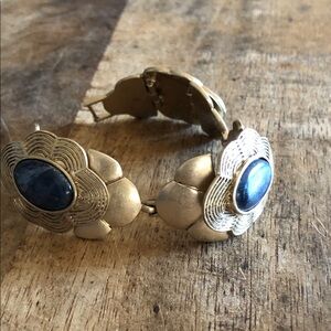 Vintage Blue Lapis Concho Bracelet